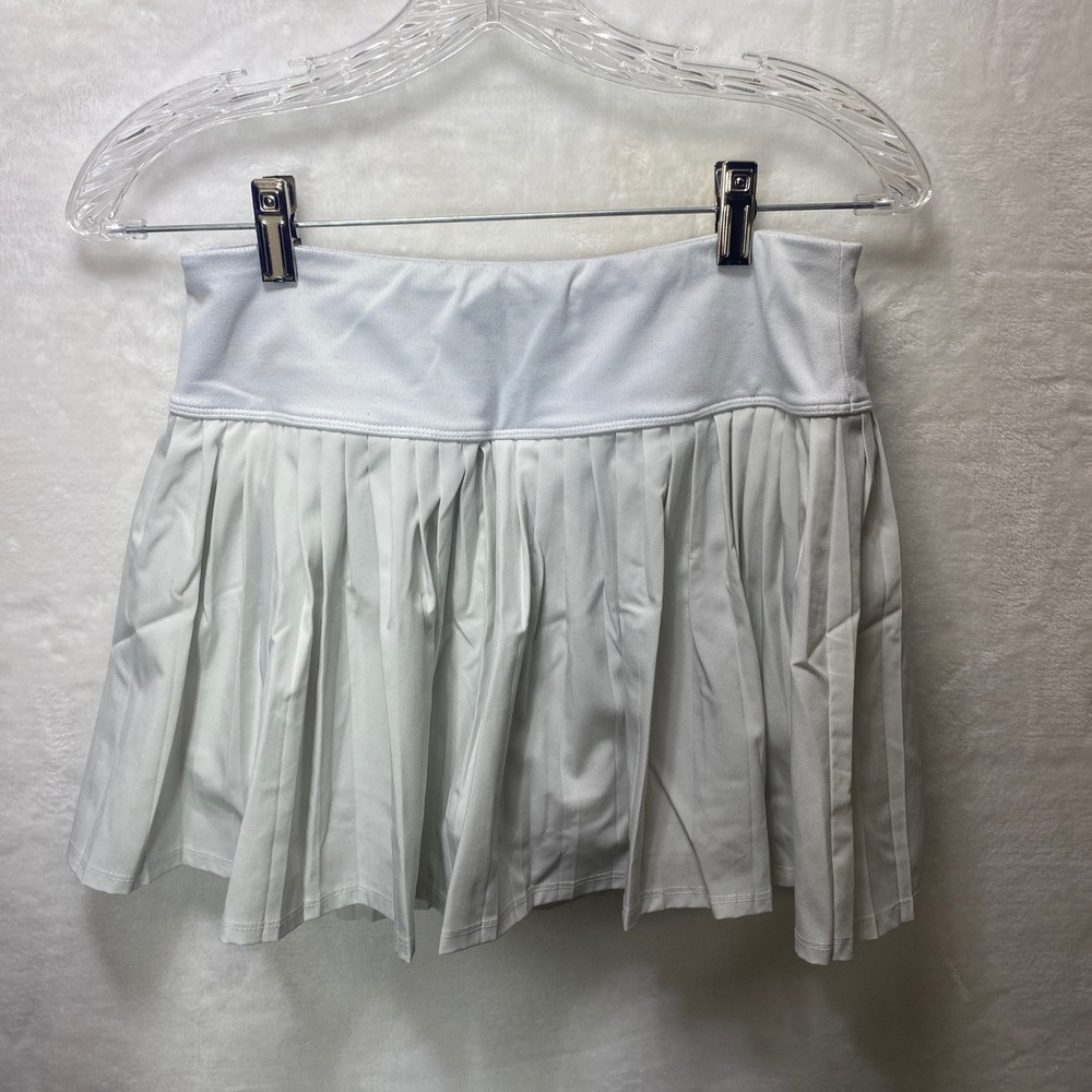 Tek Gear Athletic Pickleball Tennis‎ Skort Skirt Pleated Off White Size XL